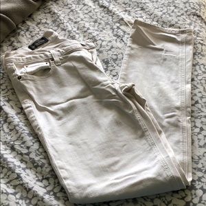 White j crew matchstick jeans